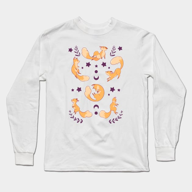 Magical Foxes Long Sleeve T-Shirt by Four Seasons Fox